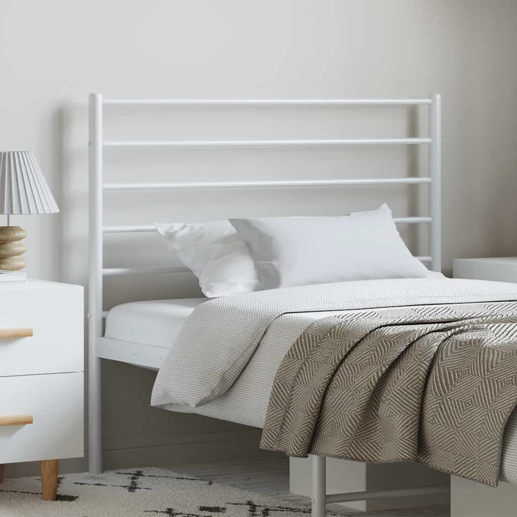 vidaXL Replacement Headboard Metal Black 75 cm