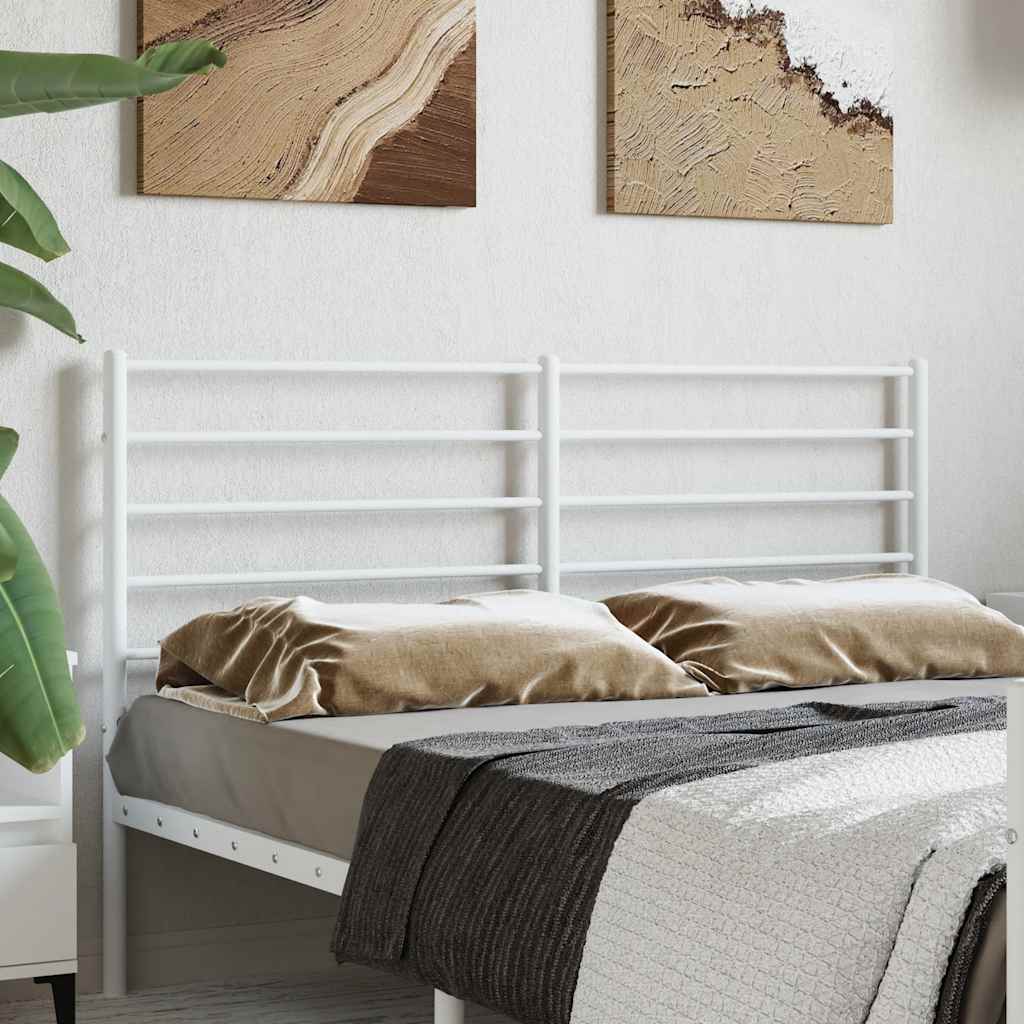 vidaXL Replacement Headboard Metal Black 75 cm