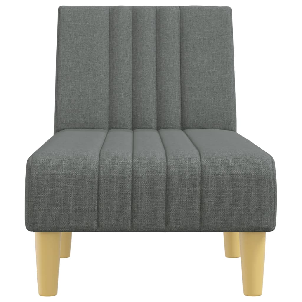 vidaXL Chaise longue fabric light grey