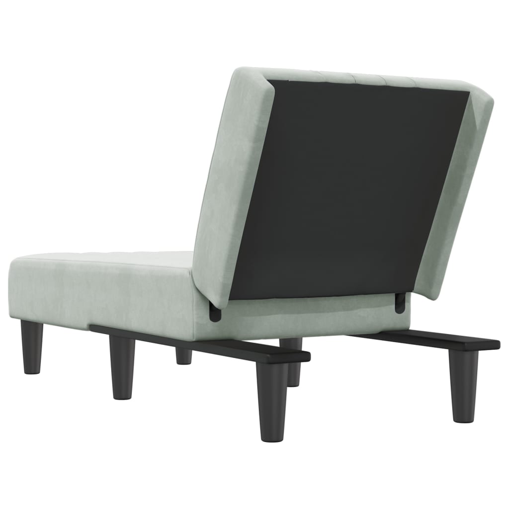 vidaXL Chaise Lounge Velvet Blue