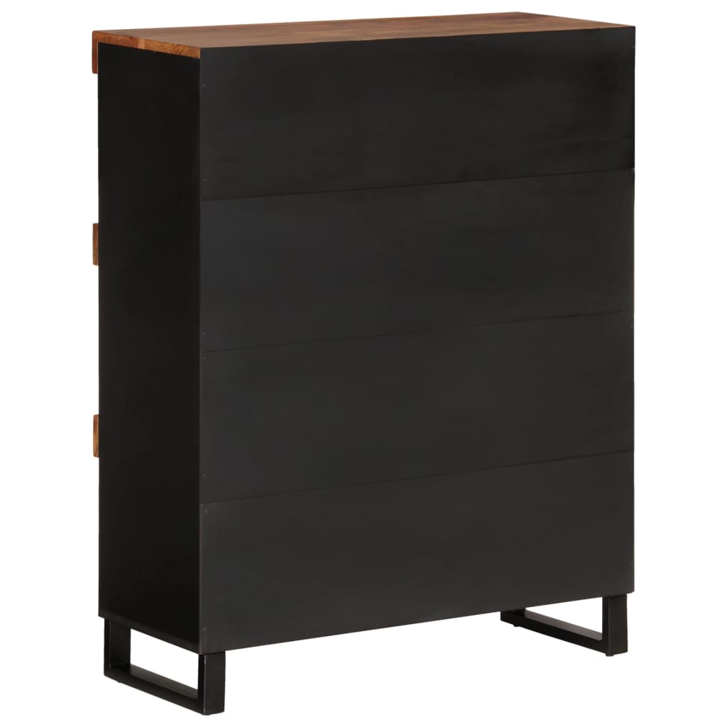 vidaXL Side Cabinet 85x33x107 cm Solid Acacia Wood