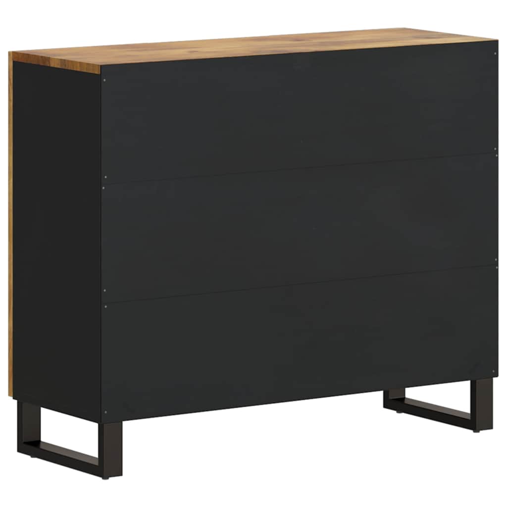vidaXL Dressoir met 2 deuren 90x33x75 cm massief acaciahout