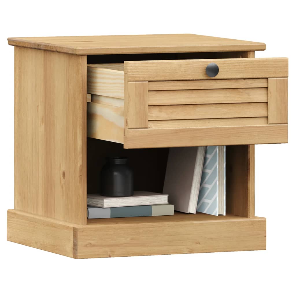 vidaXL Nightstand VIGO 42x35x42 cm solid pine wood