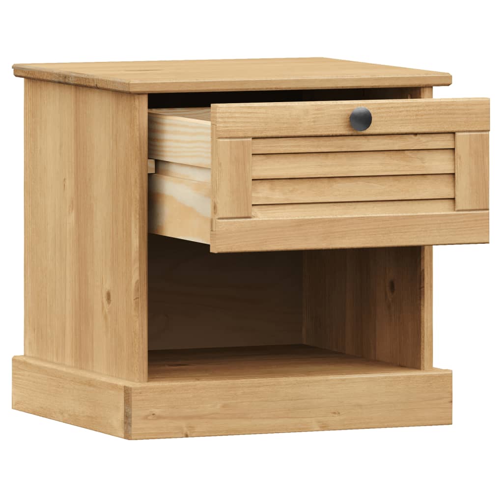 vidaXL Nightstand VIGO 42x35x42 cm solid pine wood
