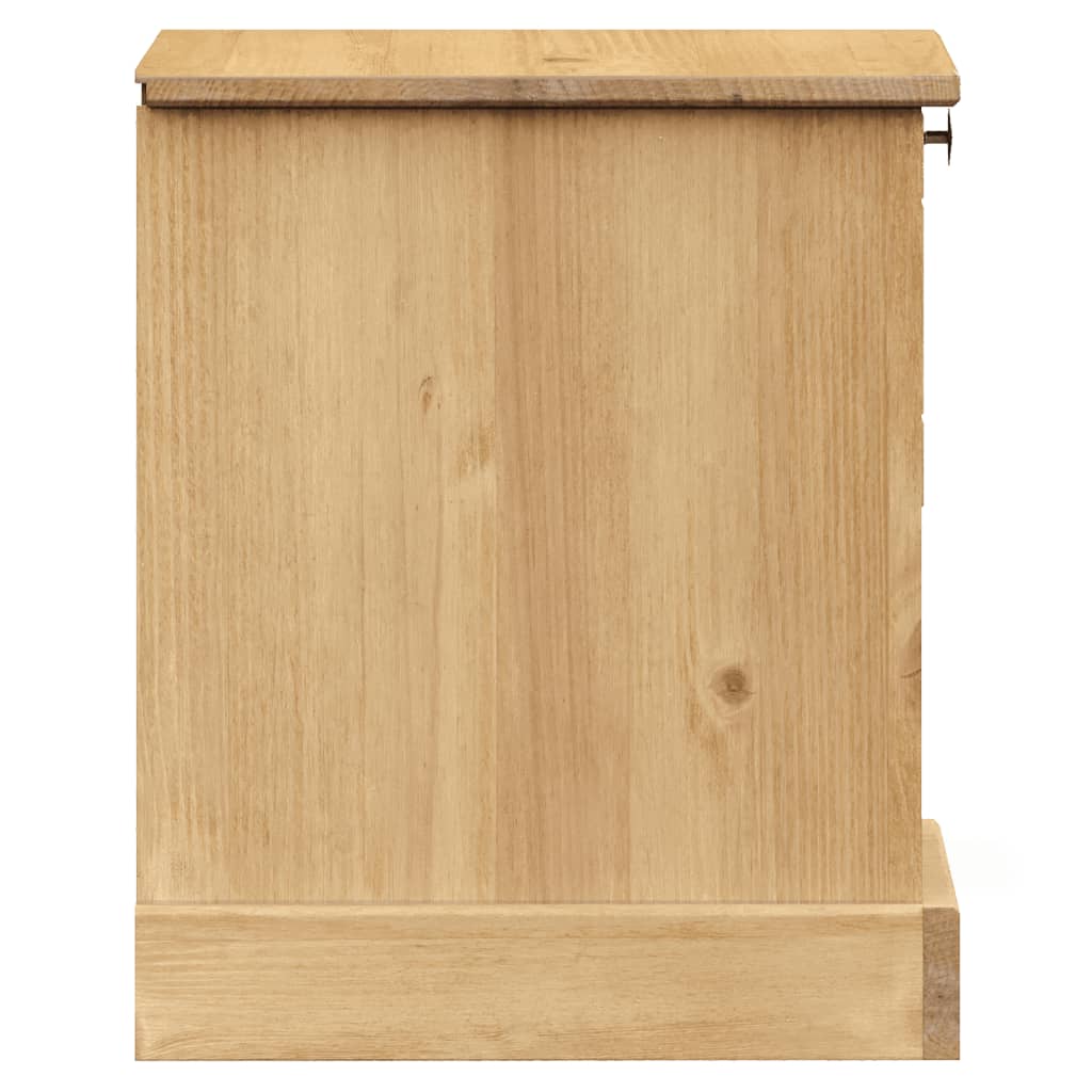 vidaXL Nightstand VIGO 42x35x42 cm solid pine wood