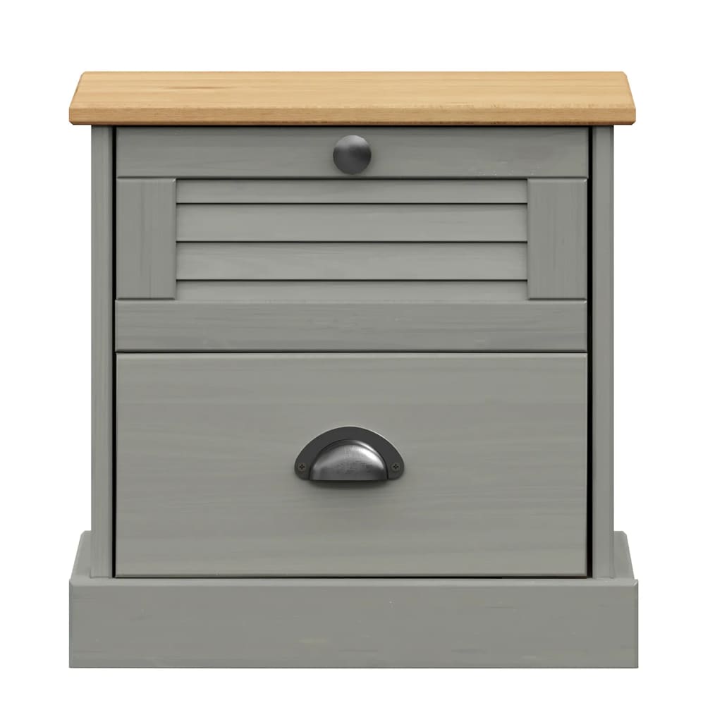 vidaXL VIGO Bedside cabinet 42x35x42 cm solid pine wood