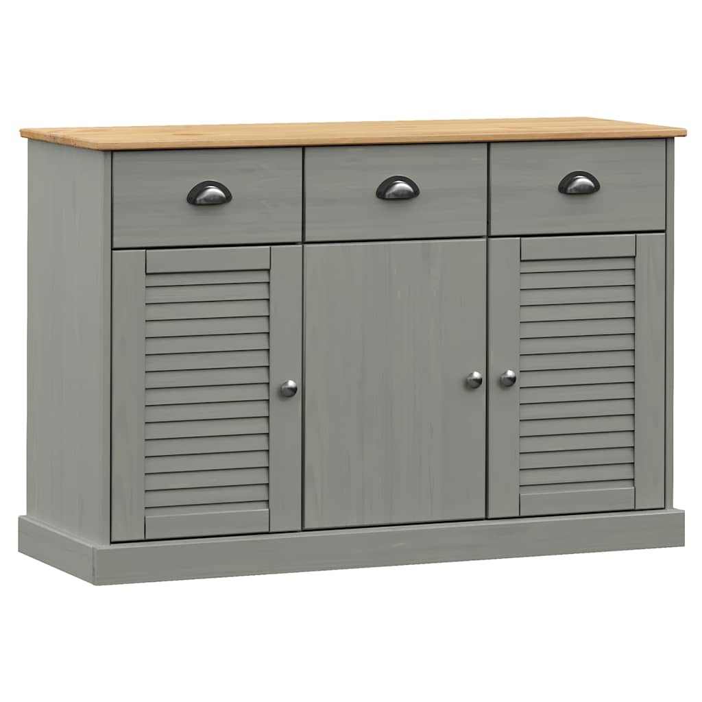 vidaXL Dressoir met lades VIGO 113x40x75 cm massief grenenhout