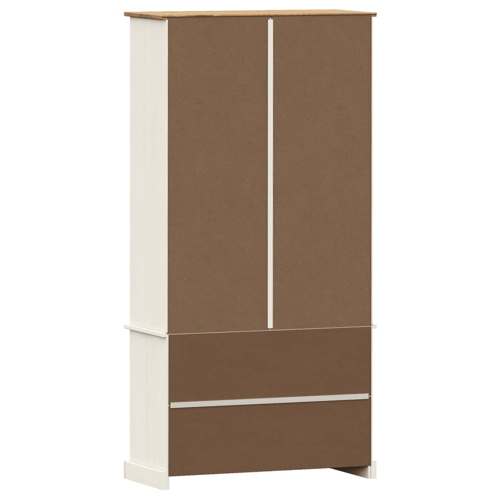 vidaXL Vitrinekast VIGO 85x35x170 cm massief grenenhout