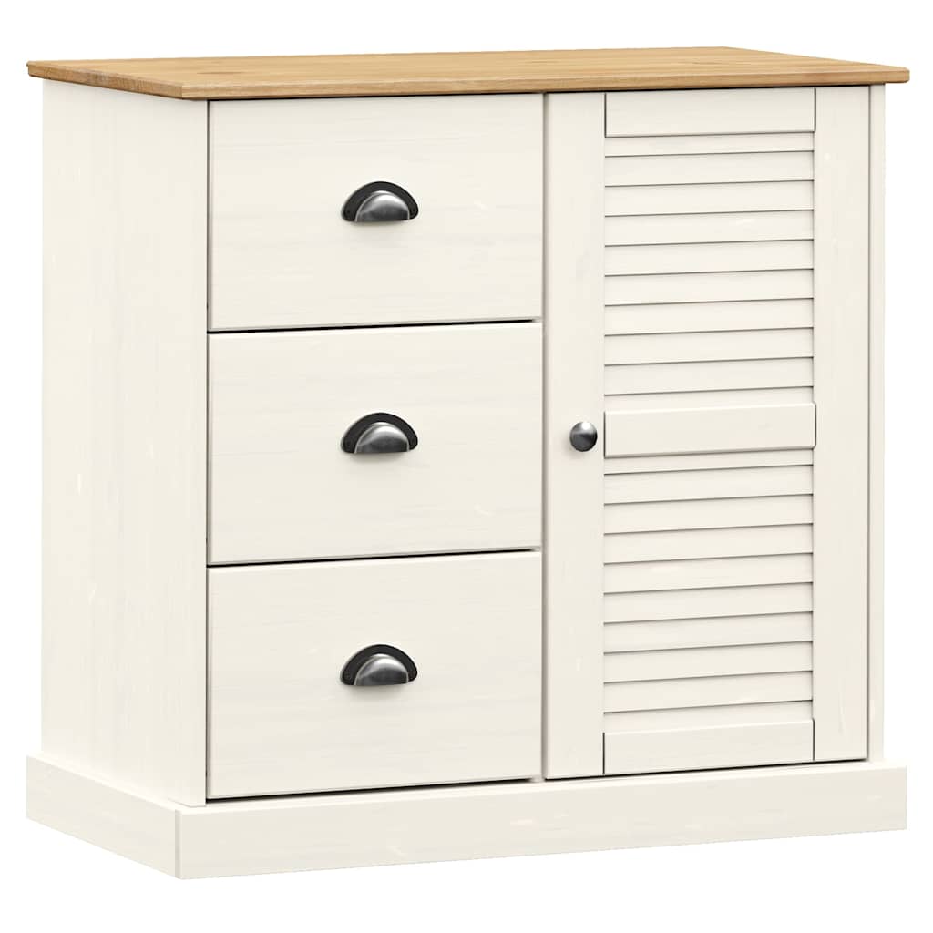 vidaXL Dressoir met lades VIGO 78x40x75 cm massief grenenhout