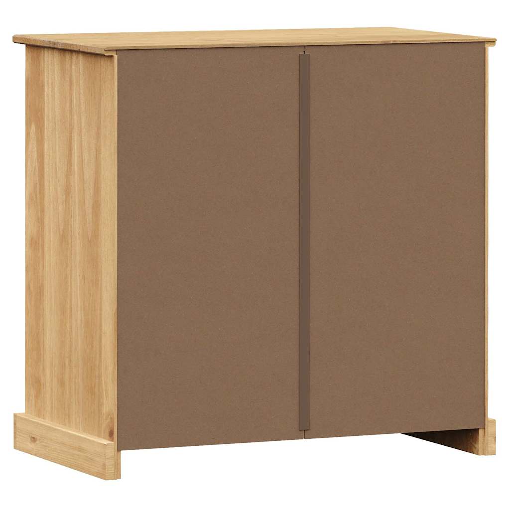 vidaXL Dressoir met lades VIGO 78x40x75 cm massief grenenhout
