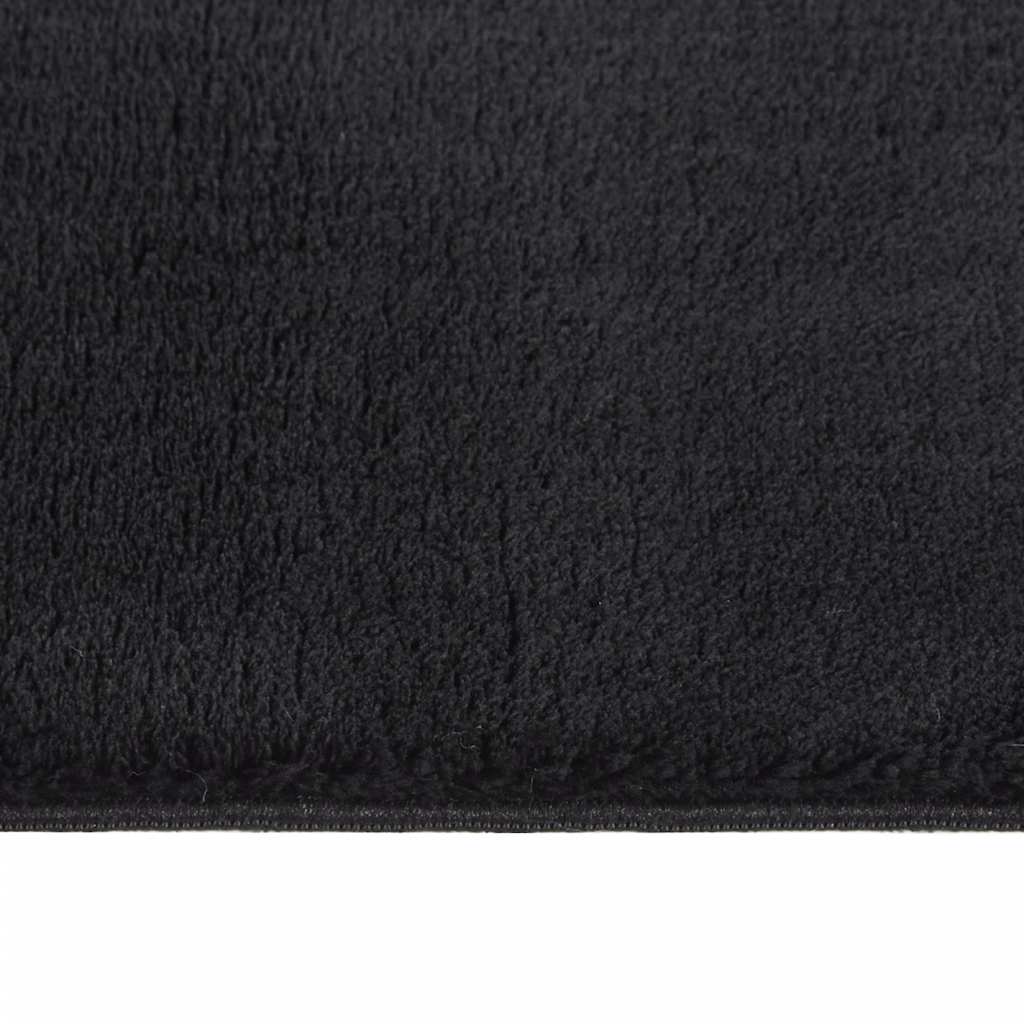 vidaXL Vloerkleed shaggy zwart 240x305 cm polyester
