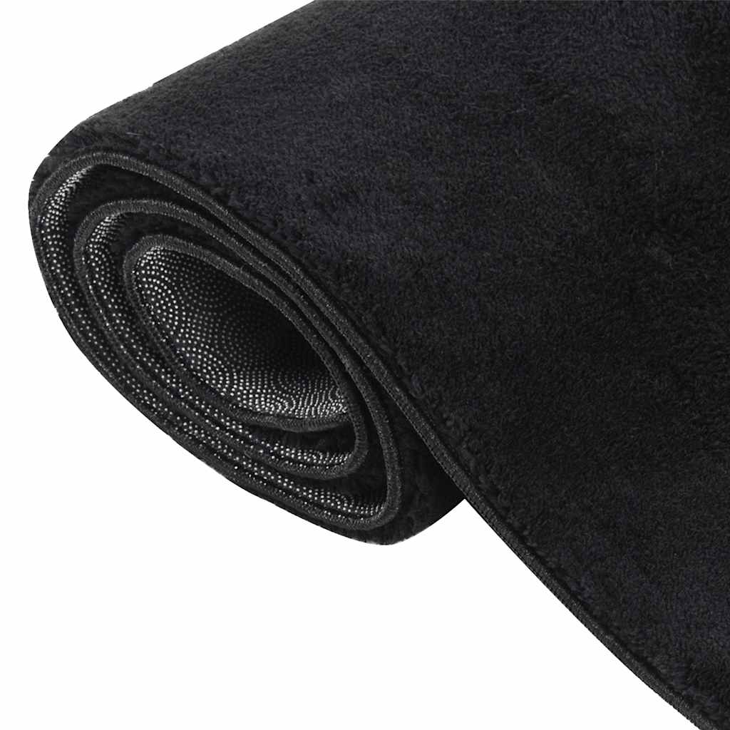 vidaXL Vloerkleed shaggy zwart 240x305 cm polyester