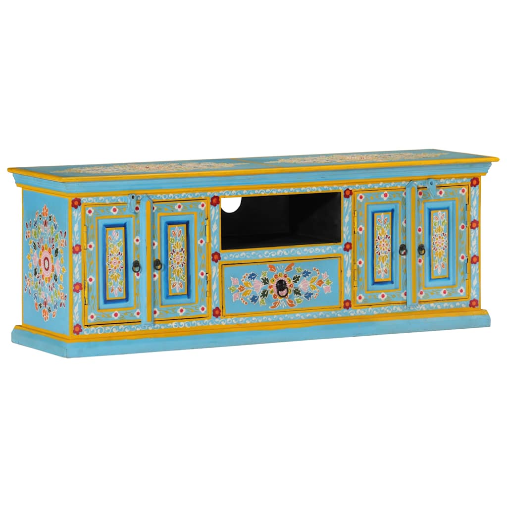 vidaXL Tv-meubel 110x30x40 cm massief mangohout roze