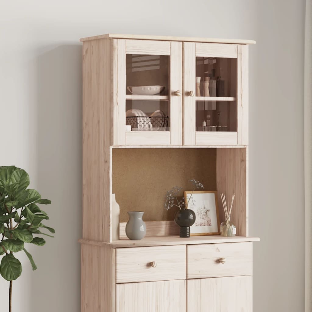 vidaXL Opzetkast ALTA 77x30x92 cm massief grenenhout