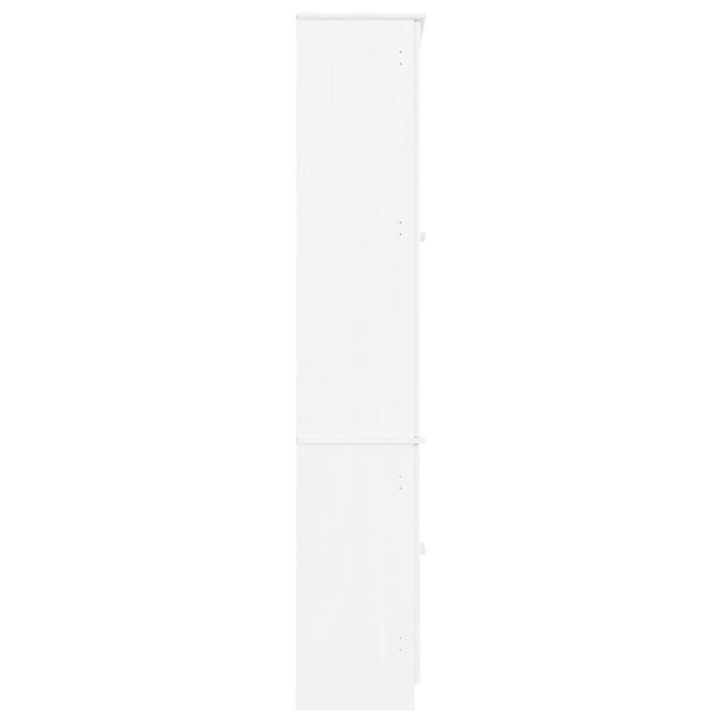 vidaXL Vitrinekast ALTA 77x35x186,5 cm massief grenenhout
