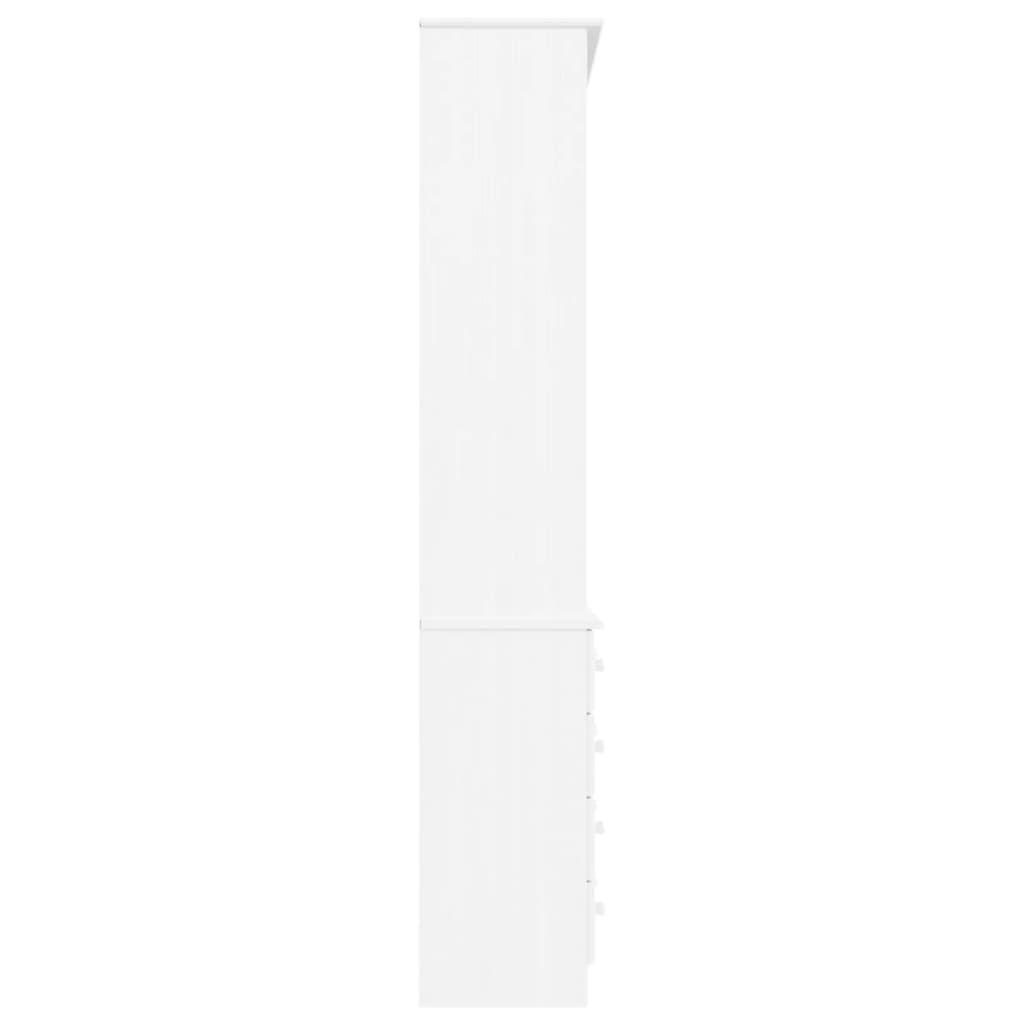 vidaXL Boekenkast met lades ALTA 77x35x186,5 cm massief grenenhout