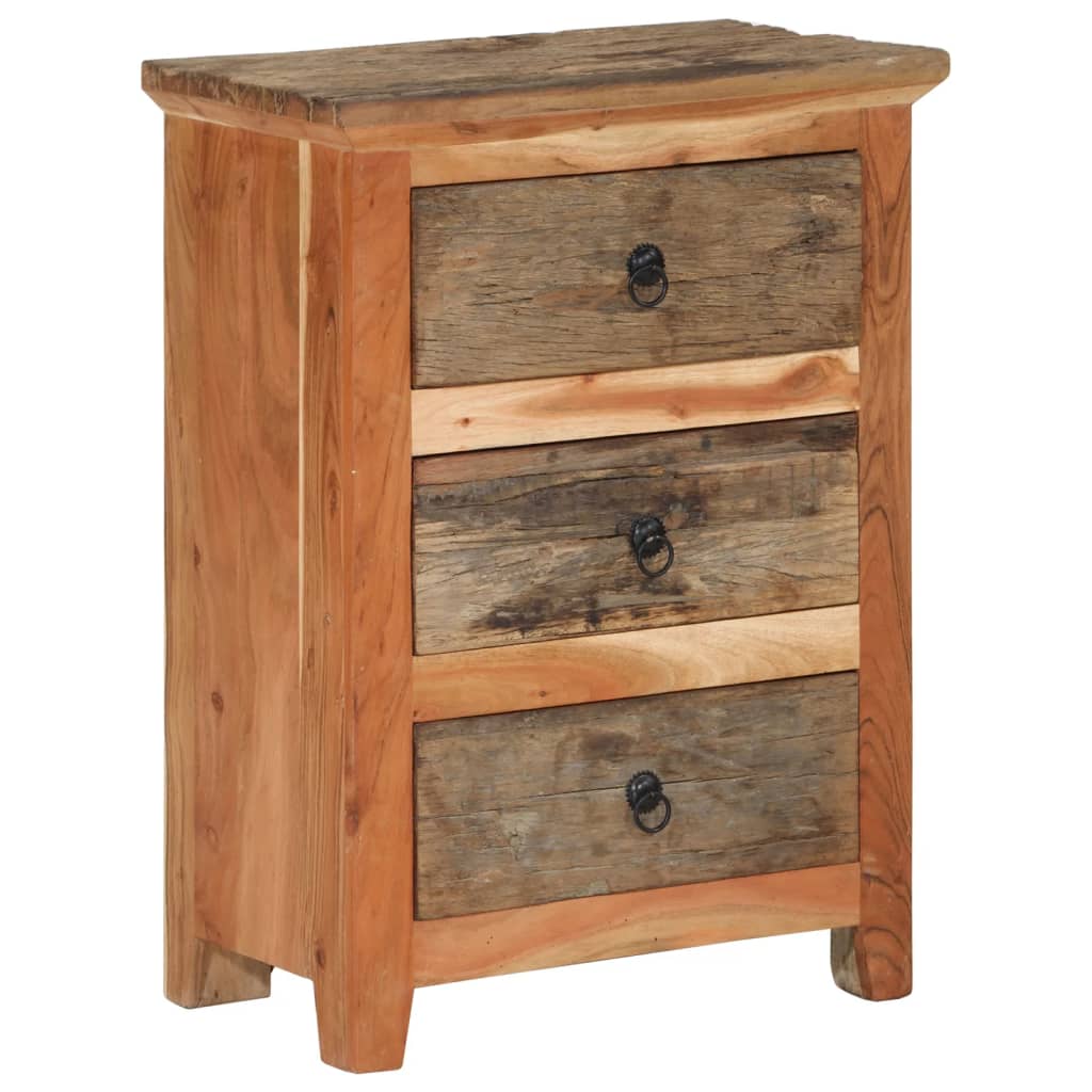 vidaXL Sideboard 60x33x75 cm solid acacia wood and reclaimed wood