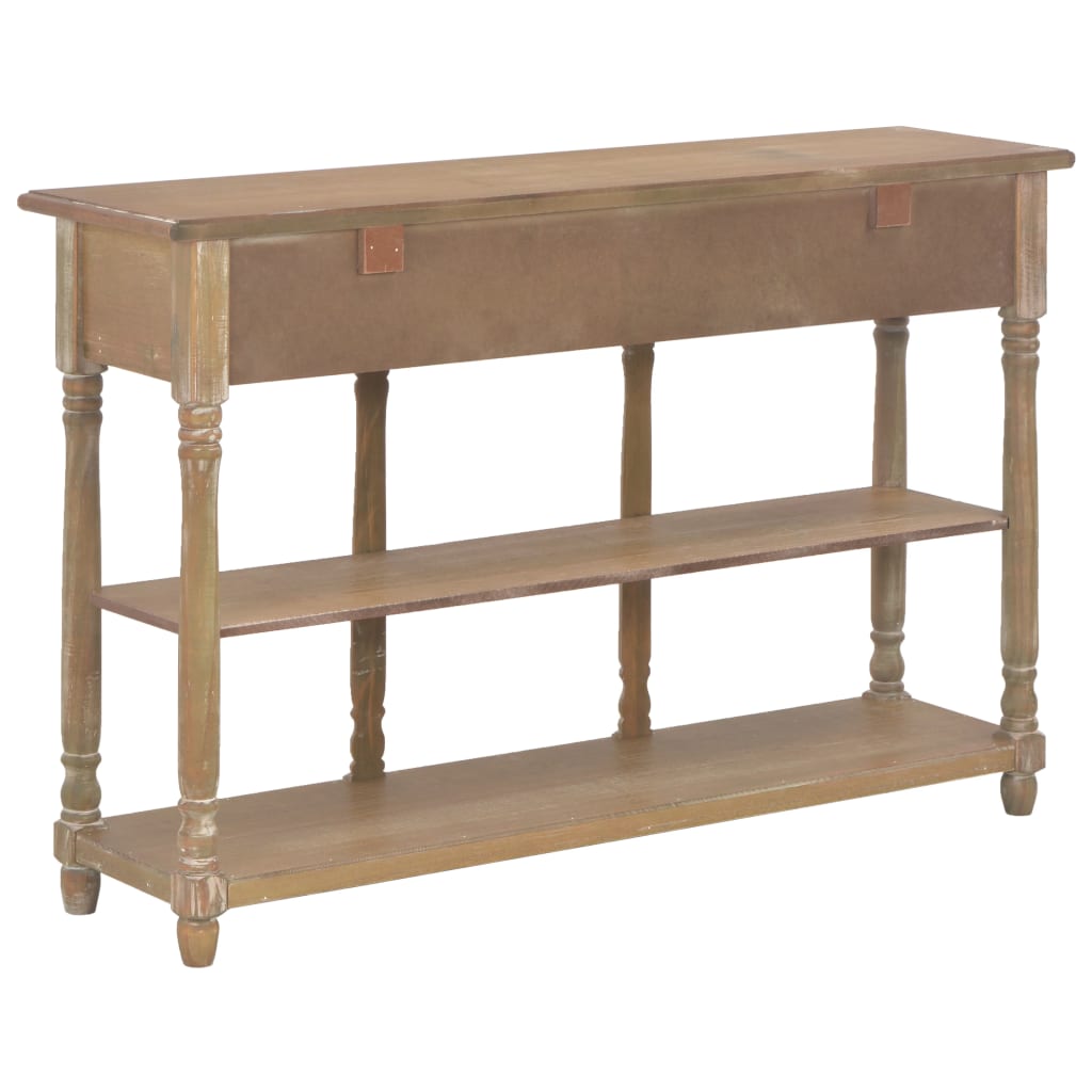vidaXL Wandtafel 110x30x76 cm bewerkt hout zwart