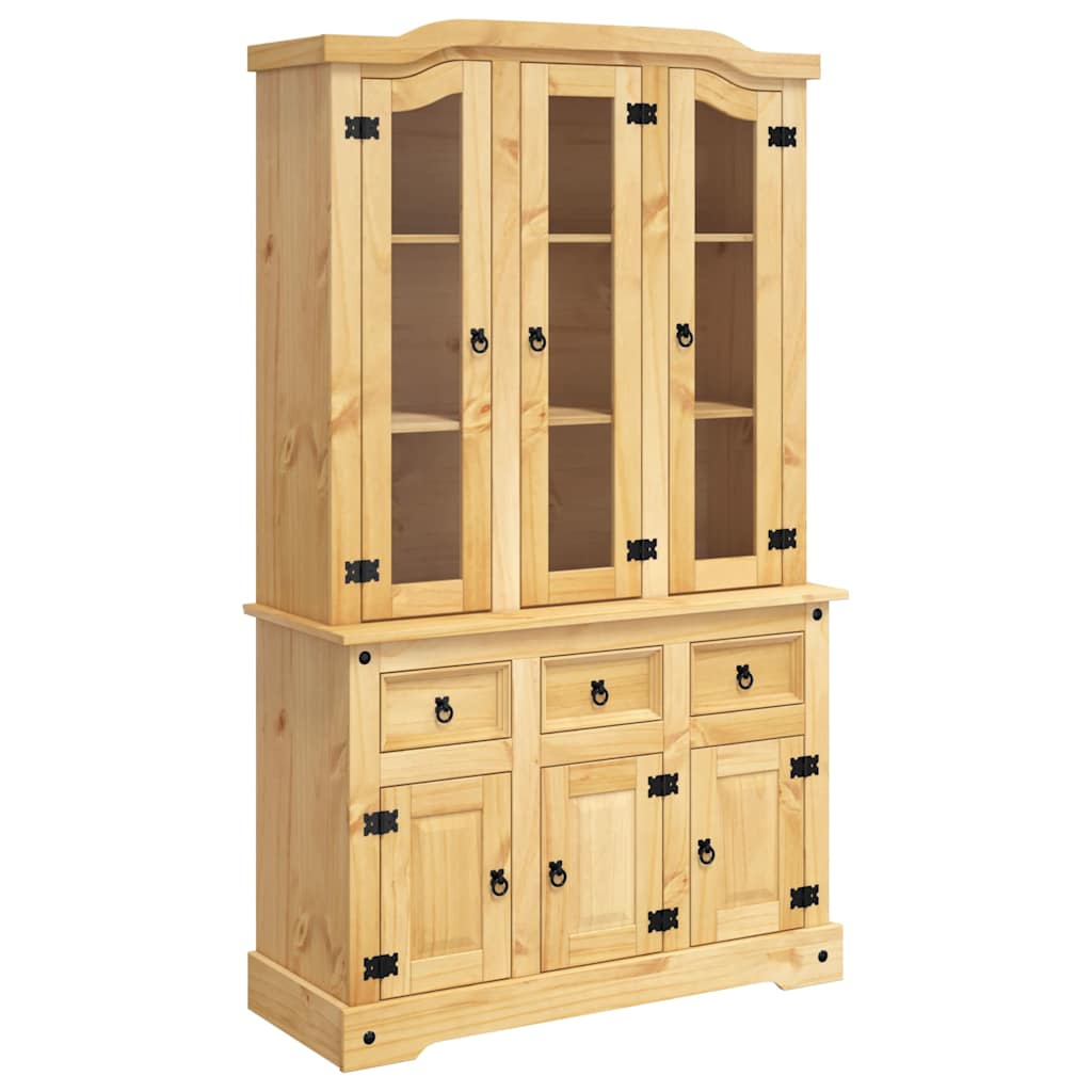 vidaXL Tall cabinet Corona 112x43x196 cm Mexican pine brown