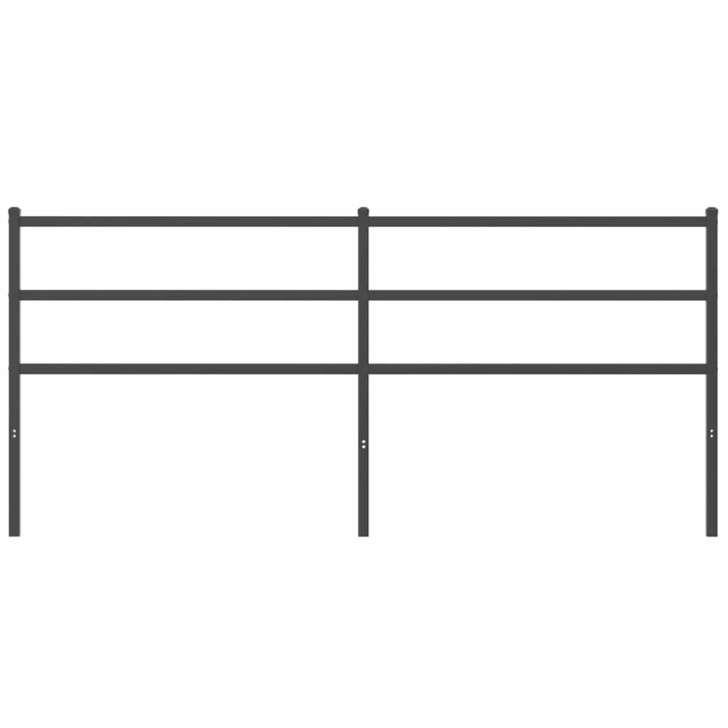 vidaXL Replacement Headboard 75 cm Metal Black