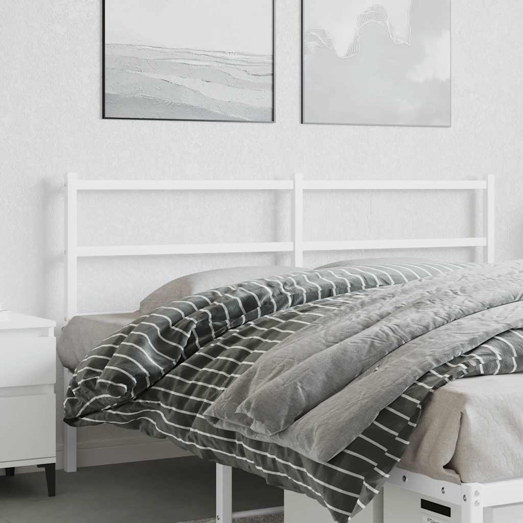 vidaXL Replacement Headboard 75 cm Metal Black