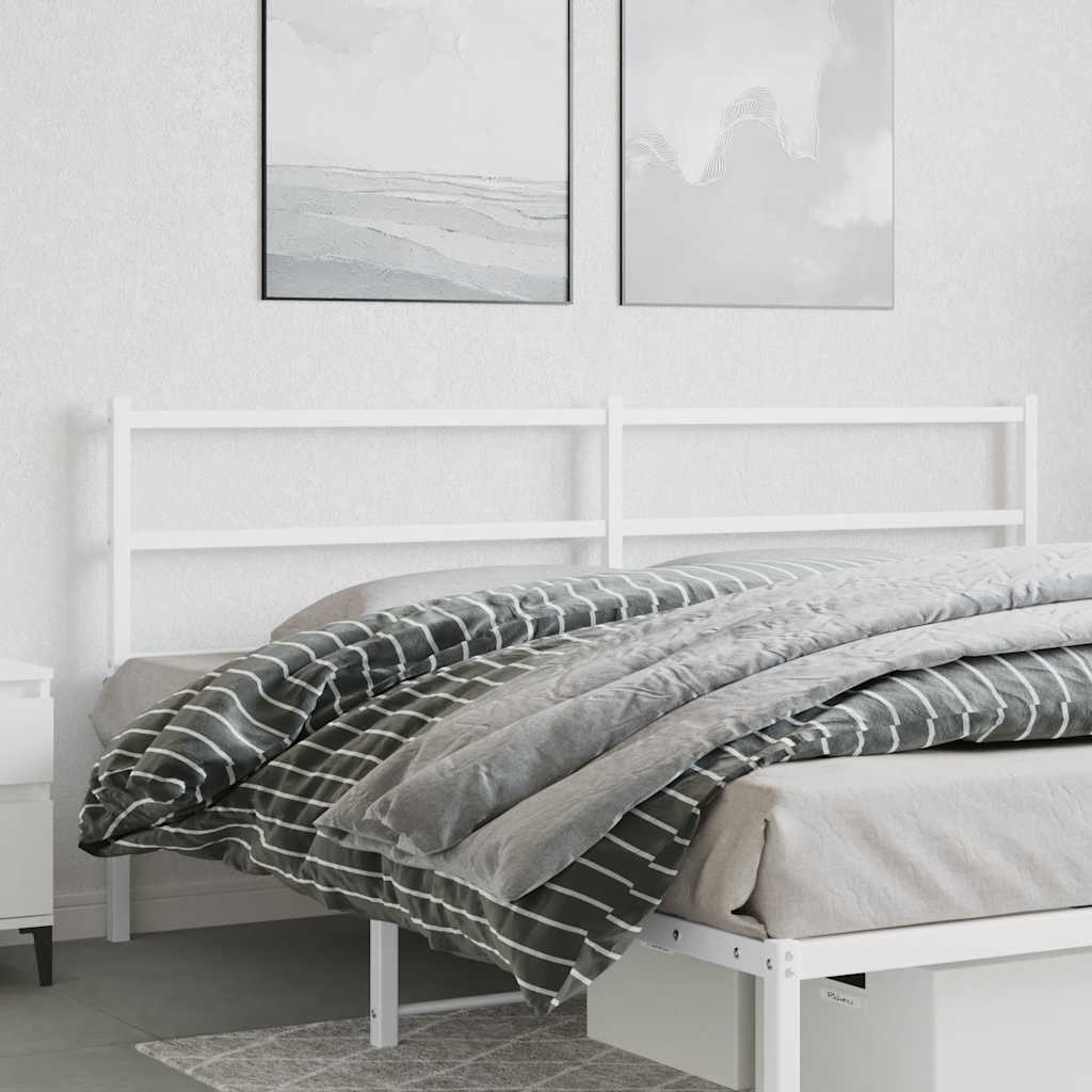 vidaXL Replacement Headboard 75 cm Metal Black