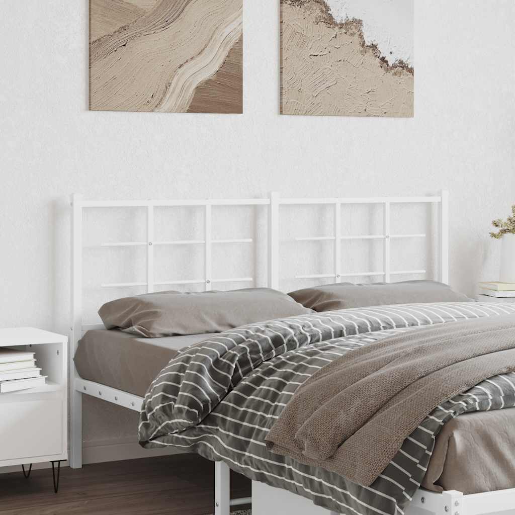 vidaXL Vervangend hoofdbord 75 cm metaal zwart