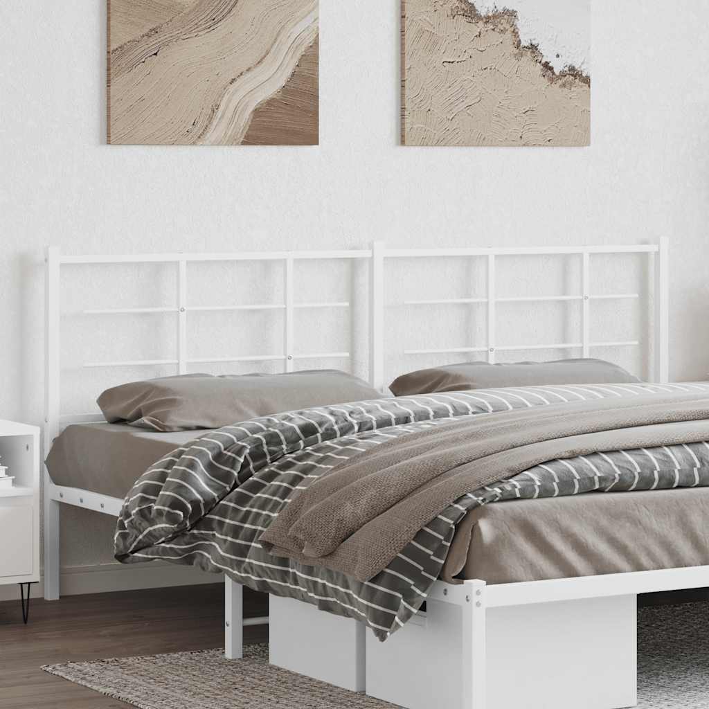 vidaXL Vervangend hoofdbord 75 cm metaal zwart