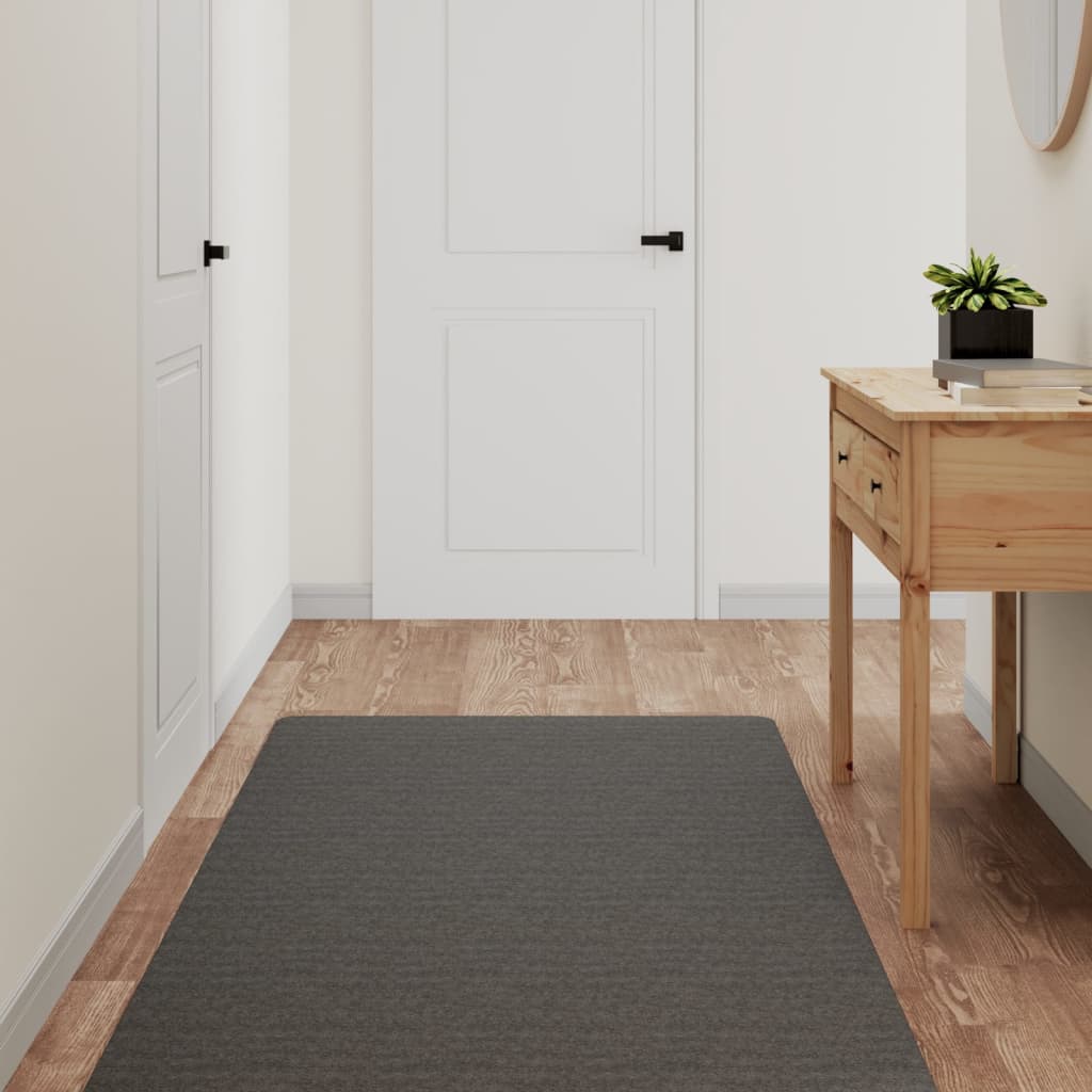 vidaXL Tapijtloper 60x180 cm antracietkleurig