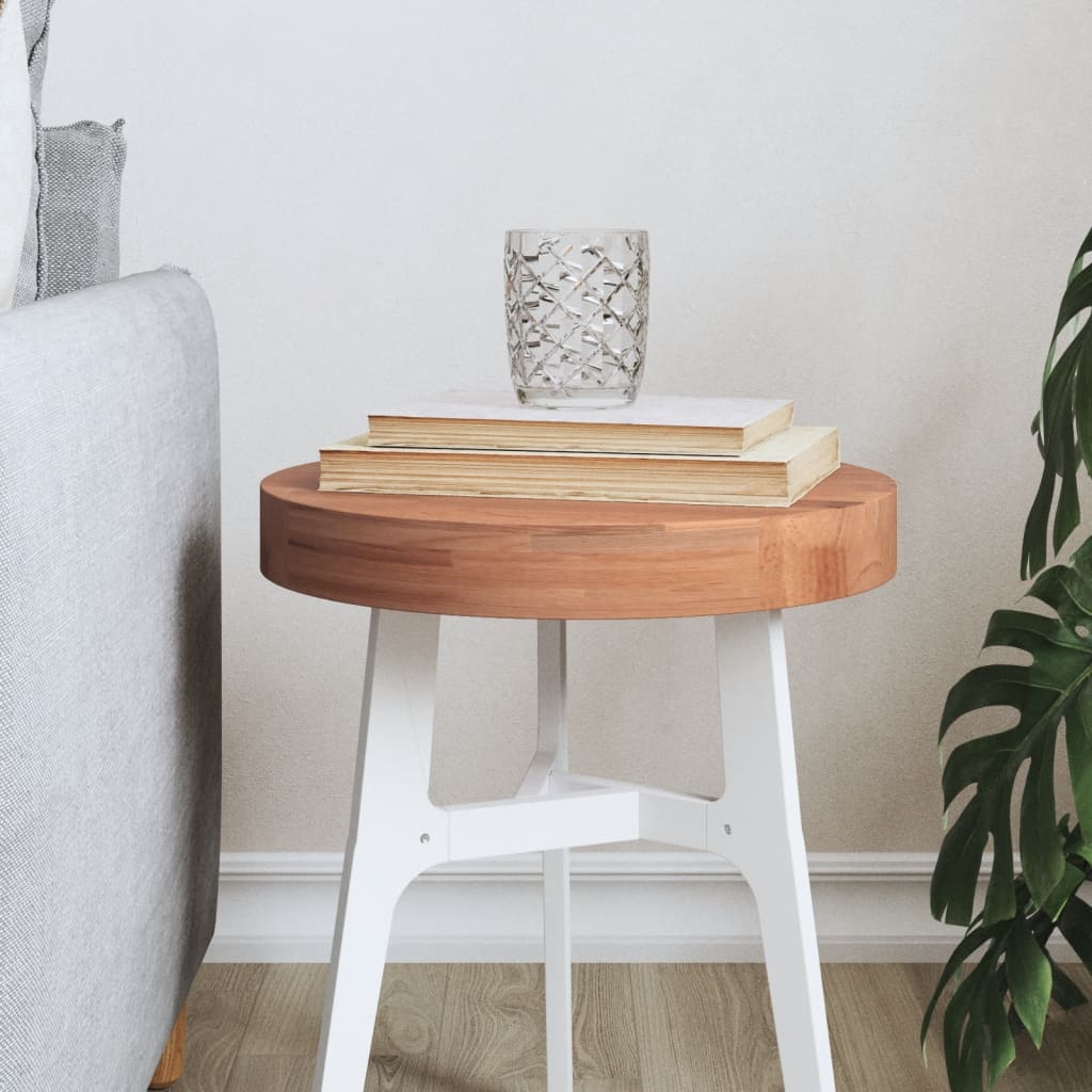 vidaXL Tafelblad rond Ø30x1,5 cm massief beukenhout