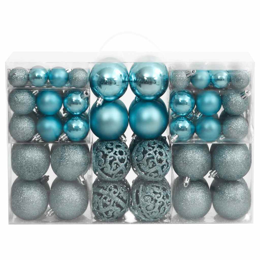 vidaXL 100-piece Christmas Ball Set 3/4/6 cm Gold