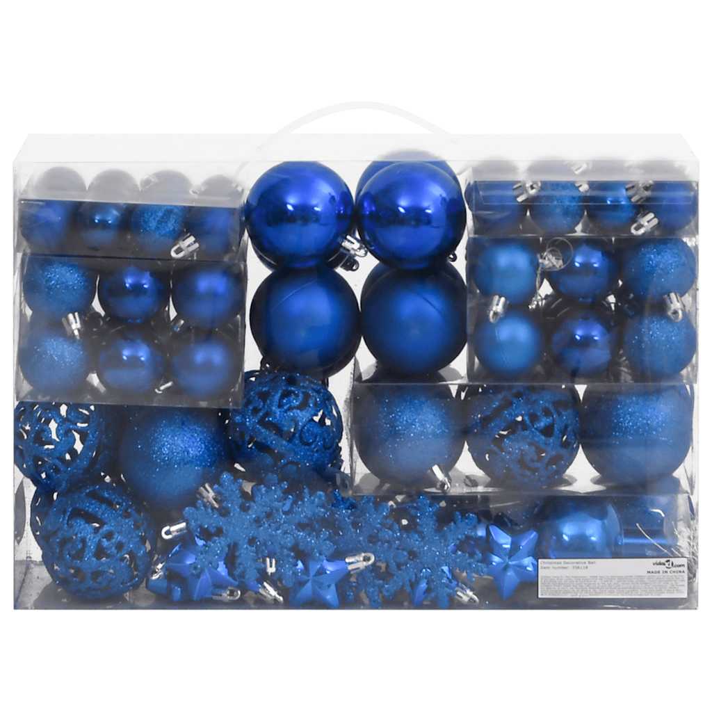 vidaXL 111-delige Kerstballenset polystyreen goudkleurig