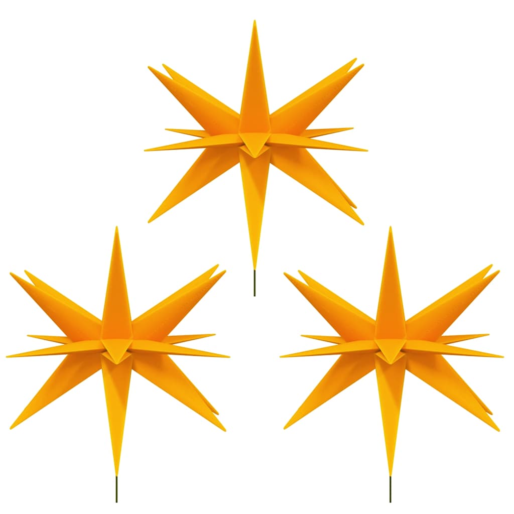 vidaXL Christmas Lights with Ground Spike and LEDs 3 pcs 35 cm Red