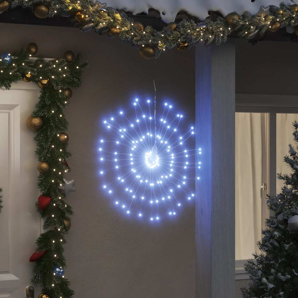 vidaXL Éclairage de fête 2 pièces 140 LED chaudes 17 cm