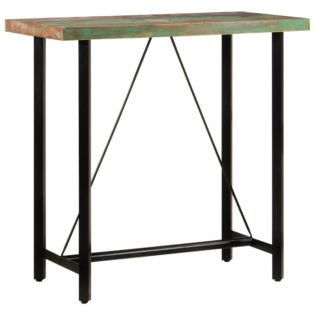 vidaXL Bar Table 60x60x107 cm Solid Reclaimed Wood