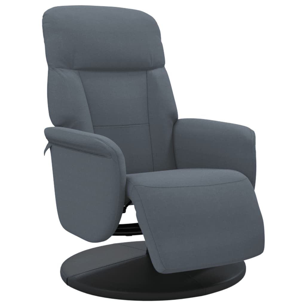 vidaXL Fauteuil met voetensteun verstelbaar fluweel blauw
