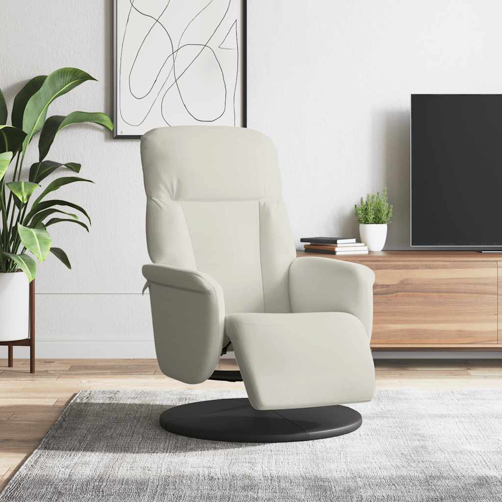 vidaXL Fauteuil met voetensteun verstelbaar fluweel blauw