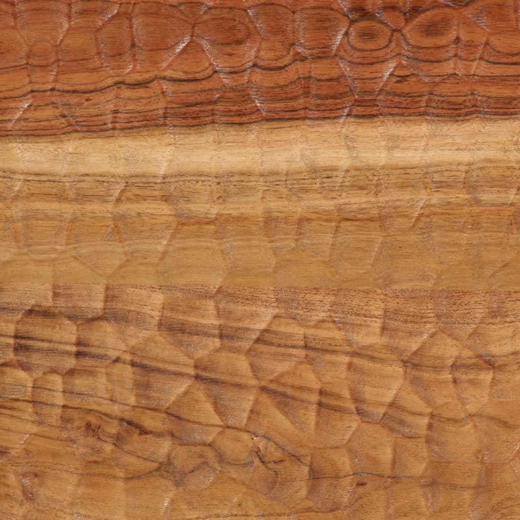 vidaXL Salontafel 80x50x40 cm massief mangohout zwart