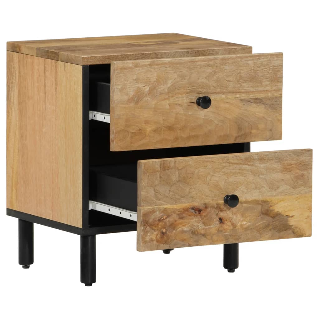 vidaXL Nachtkastje 40x33x46 cm massief acaciahout