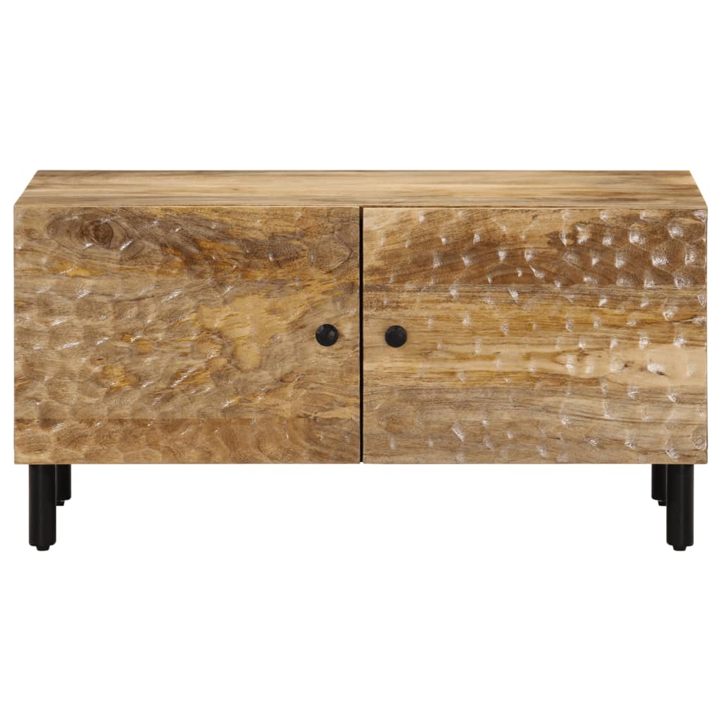 vidaXL Coffee Table 80x50x40 cm Solid Mango Wood Black