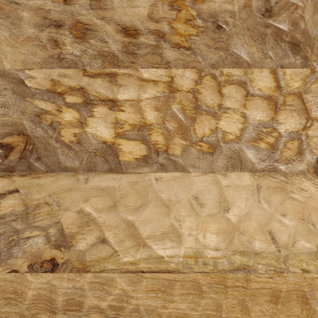 vidaXL Tv-meubel 100x33x46 cm massief mangohout zwart