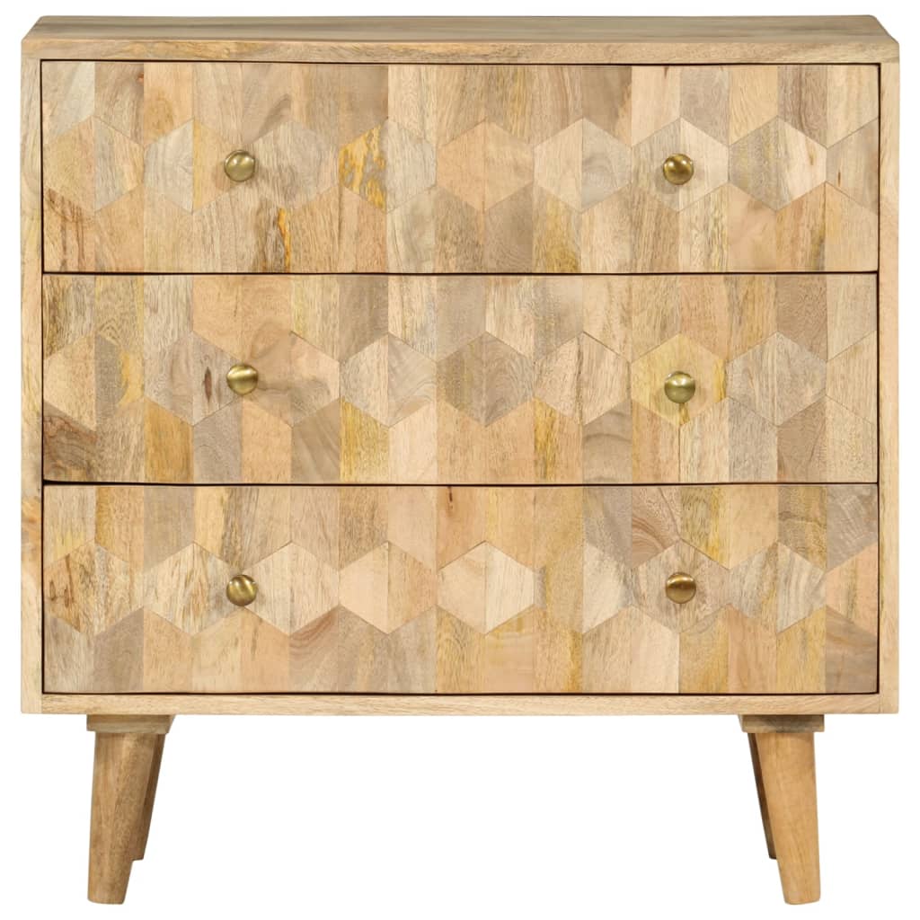 vidaXL Ladekast 70x35x70 cm massief mangohout
