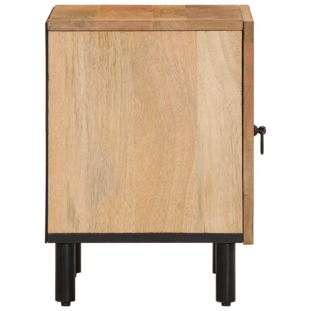 vidaXL Nightstand 40x33x46 cm Solid Mango Wood