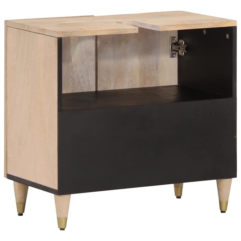 vidaXL Wastafelkast 62x33x58 cm massief mangohout
