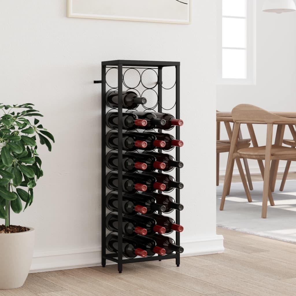vidaXL Wine Rack for 45 Bottles Metal