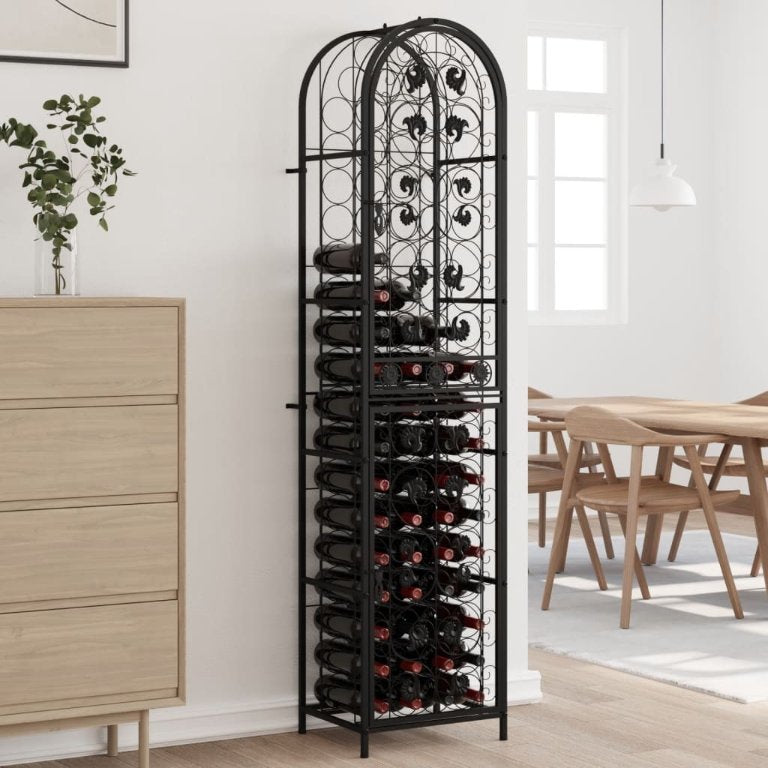 vidaXL Wine Rack for 45 Bottles Metal