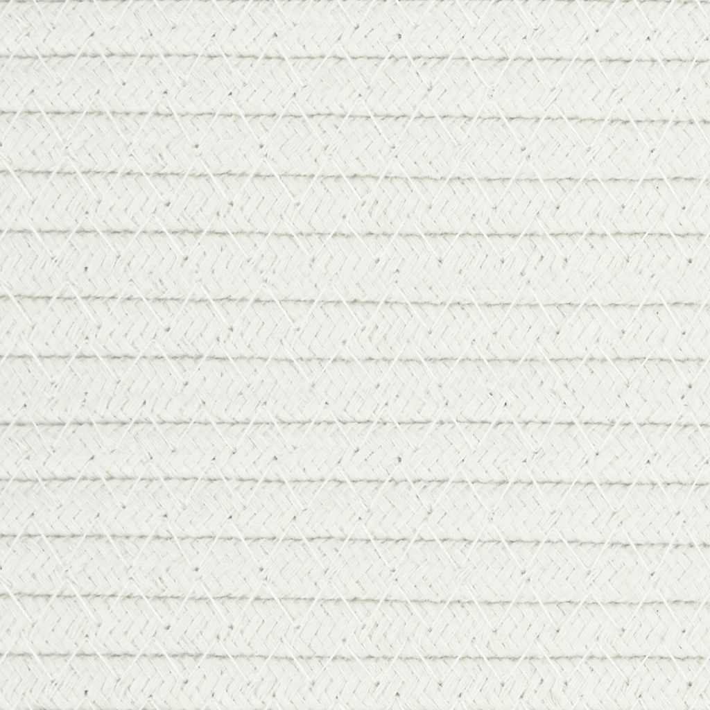 vidaXL Wasmand Ø 55x36 cm katoen grijs en wit