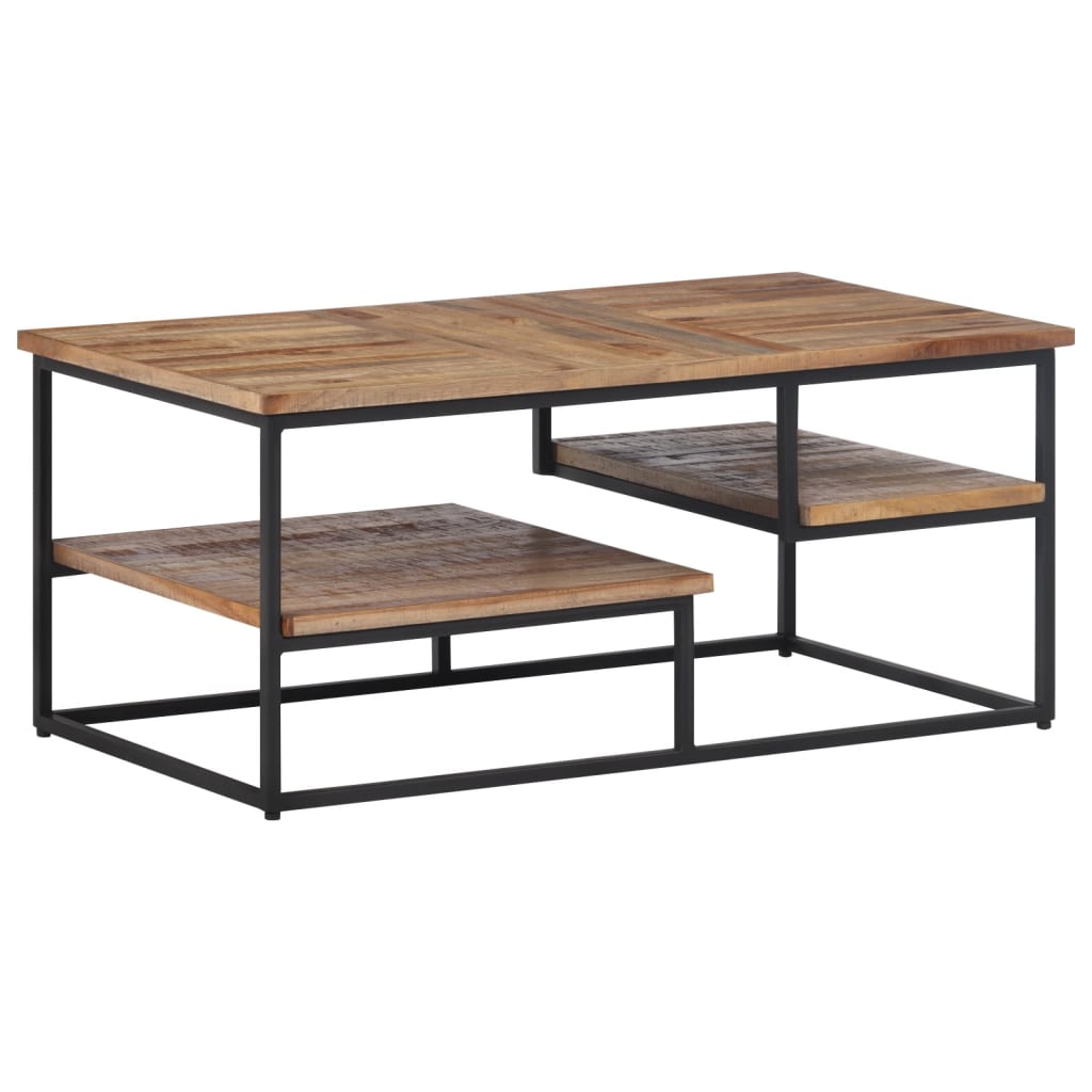 vidaXL Salontafel 90x50x39 cm massief gerecycled teakhout