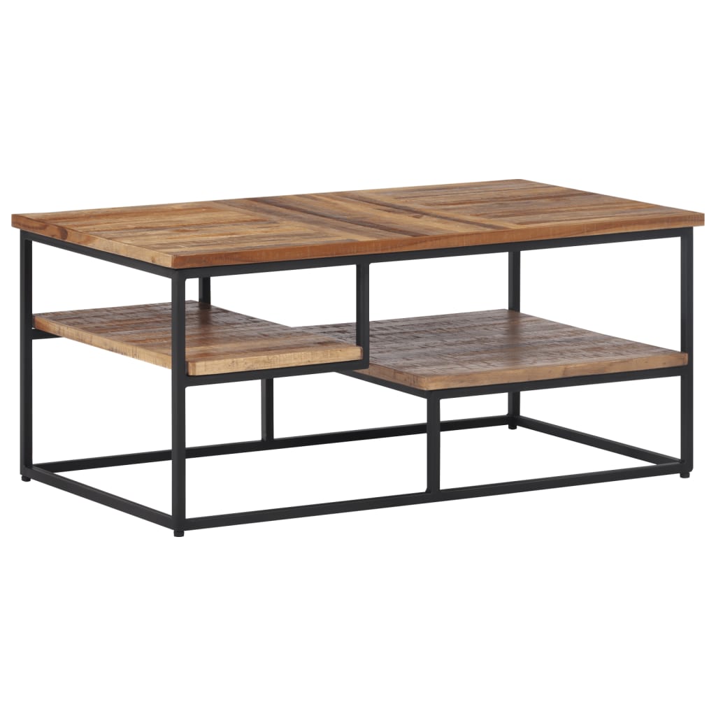 vidaXL Salontafel 90x50x39 cm massief gerecycled teakhout