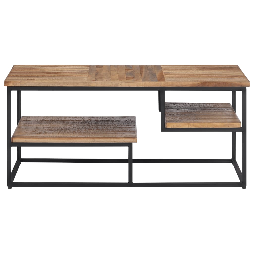 vidaXL Salontafel 90x50x39 cm massief gerecycled teakhout